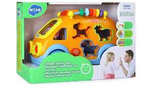 Hola Shape Sorting Bus with Music/Light/Electric Universal/Block