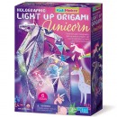 4M KidzMaker Holographic Light Up Origami Unicorn