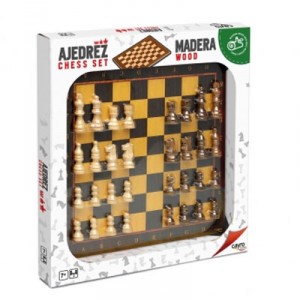 Cayro Wooden Chess Board & Accessories Blister