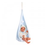 Llorens Bimbo 35 Cm Columpio Nido Azul