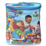 Mega Bloks Big Building Bag Blue 60pcs