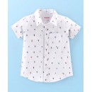 Babyhug 100% Cotton Half Sleeves Shirt Shakes Print- White, 2-3yr