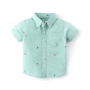 Babyhug 100% Cotton Half Sleeves Shirt Popsicle Print- Light Green, 18-24m