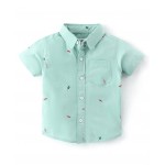 Babyhug 100% Cotton Half Sleeves Shirt Popsicle Print- Light Green, 18-24m