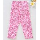 Babyhug Full Sleeves Leggins Floral Print - White Pink, 18-24m