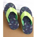 Cute Walk by Babyhug Flip Flops Space Print - Navy, Free Size