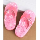 Cute Walk by Babyhug Slip On Style Star Graphics & Applique Flip Flops - Pink, Free Size