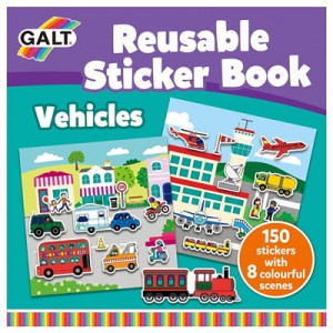 Galt Reusable Sticker Book - Vehicles