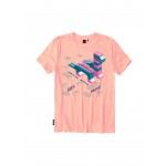 Gini & Jony T-Shirt Half Sleeves - Peach Nectar, 18m