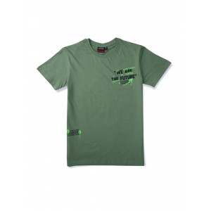 Gini & Jony T-Shirt Half Sleeves - Hedge Green, 12m