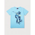 Gini & Jony T-Shirt Half Sleeves - Blue Radiance, 10