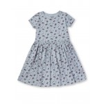 Gini & Jony Dress Half Sleeves - White Melange , 10
