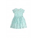 Gini & Jony Dress Half Sleeves - Aqua Splash , 12m