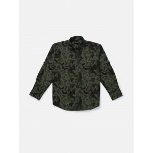 Gini & Jony Shirt Full Sleeves - Hedge Green, 24m