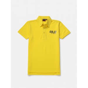 Gini & Jony Polo T-Shirt Half Sleeves - Blazing Yellow, 8