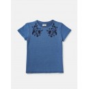 Gini & Jony Knits Top Half Sleeves - Stone Wash, 12m