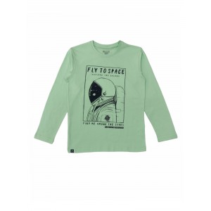 Gini & Jony T-Shirt Full Sleeves - Green Ash, 24m