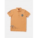 Gini & Jony Polo T-Shirt Half Sleeves - Blazing Orange, 24m