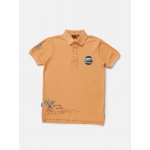 Gini & Jony Polo T-Shirt Half Sleeves - Blazing Orange, 10
