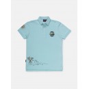 Gini & Jony Polo T-Shirt Half Sleeves - Blue Radiance, 24m