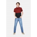 Gini & Jony Polo T-Shirt Half Sleeves - Poppy Red, 12m