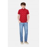 Gini & Jony Polo T-Shirt Half Sleeves - Poppy Red, 10