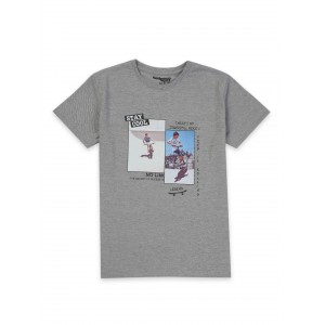 Gini & Jony T-Shirt Full Sleeves - Grey Melange, 6