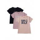 Gini & Jony Knits Top Pack Of 3 Half Sleeves - Rose Shadow, 6