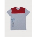 Gini & Jony T-Shirt Half Sleeves - White Melange , 12m