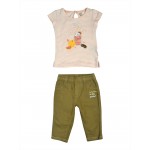 Gini & Jony Co-Ordinate 2 Piece - Dull Gold, 12m-18m