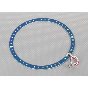 LED Ring 165mm Red w/10 Selectable Modes