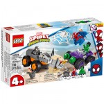 Lego Marvel Spidey Amazing Friends Hulk Vs. Rhino Truck Showdown