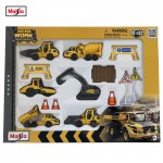 Maisto Mini Work Machine - Volvo (6 pack + Accessories)