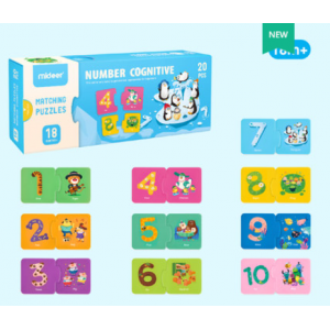 Mideer Matching Puzzles 20pcs - Number Cognitive