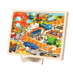 Mideer Wooden Puzzle- Construction Site Rescue 100pcs