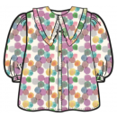 Miniklub Printed Woven Top - White, 2-3yr