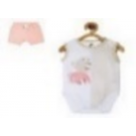 Miniklub Knit Bodysuit And Shorts - Multi, 3-6m