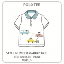 Miniklub Polo Tee - White, 18-24m
