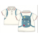 Miniklub Polo Tee - White, 2-3yr