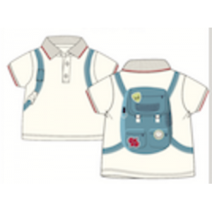 Miniklub Polo Tee - White, 3-4yr