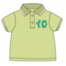 Miniklub Polo Tee - Green, 5-6yr
