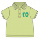 Miniklub Polo Tee - Green, 6-7yr