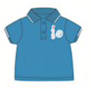 Miniklub Polo Tee - Blue, 6-7yr