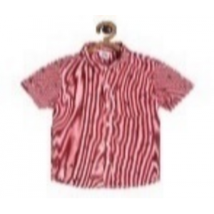 Miniklub Printed Woven Shirt - Red, 18-24m