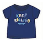 Miniklub Knit T-Shirt - Blue, 12-18m