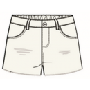 Miniklub Woven Shorts - White, 6-7yr
