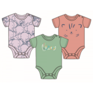 Miniklub Po3 Bodysuit  - Lavender/Marshmellow/Green, 9-12m