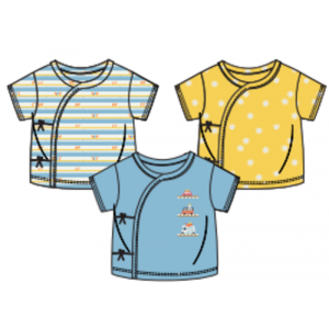 Miniklub Po3 Front Open Venst - White/Yellow/Blue, 12-18m