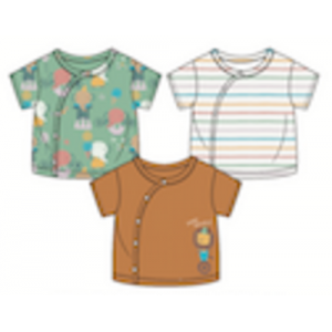 Miniklub Po3 Front Open Venst - Green/Brown/White, 9-12m