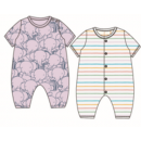 Miniklub Po2 Romper - Lavender/Marshmellow, 9-12m